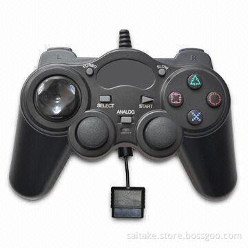 Dual Shock Joypad/Game Pad for Sony's PS2, with Turbo and Slow Motion Functions